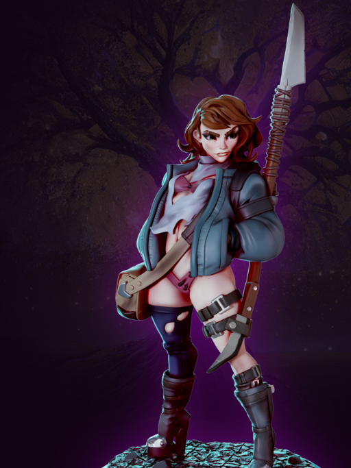 Rebecca Romez Survivor Miniature | DnD Fan Art by Gaz Minis SFW,NSFW 3d printed,miniature,dnd miniature,Rebecca Romez Survivor,3d printed miniature,nsfw miniature