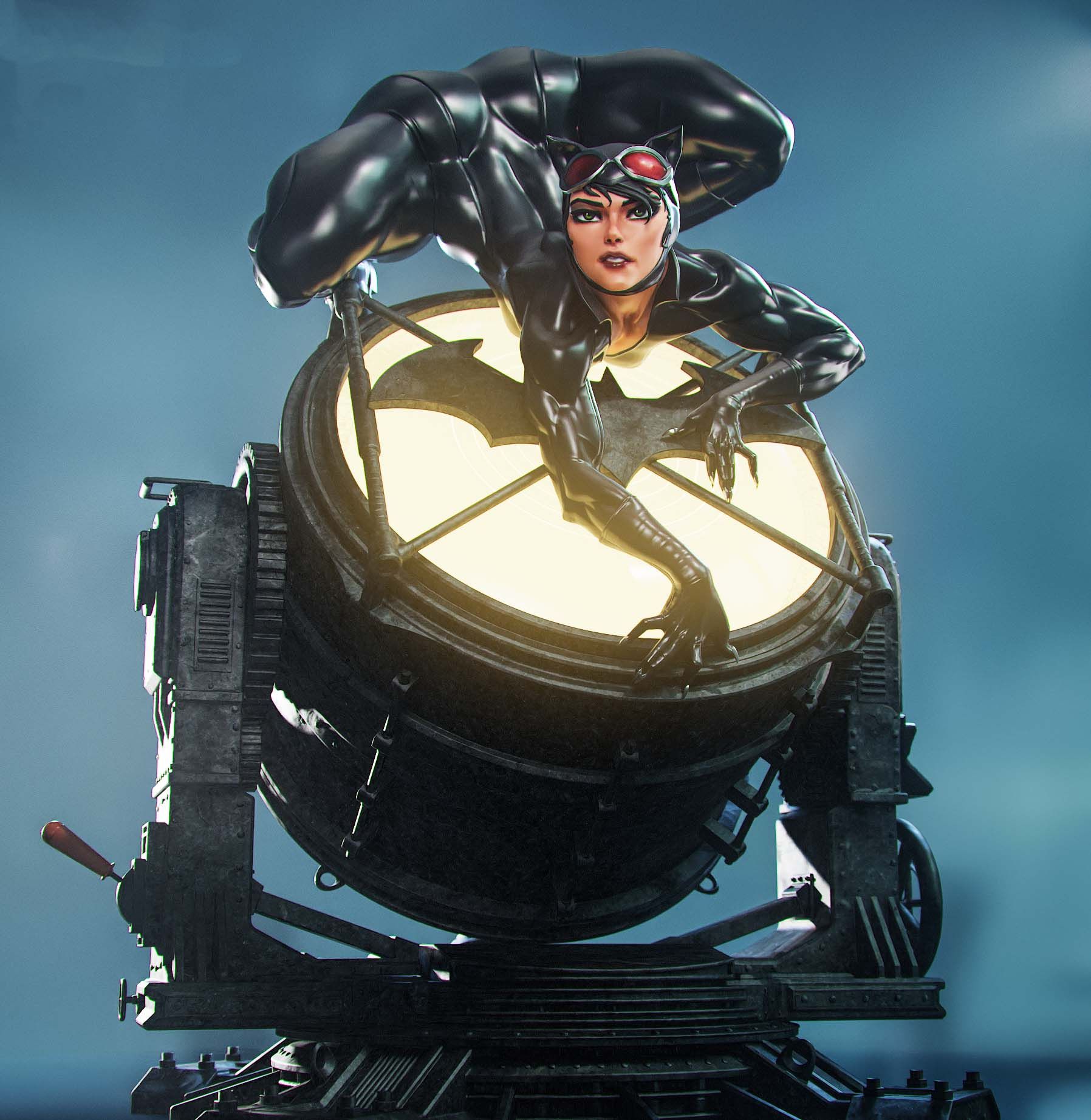 Catwoman Statue | DC Fan Art by Gatsu SFW,NSFW,Futa 3d printed statue,3d printed,nsfw statue,futa statue,Catwoman Statue,dc statue,futa figurines,futanari figurines,futanari statue