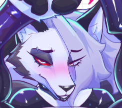 Loona v12 Sticker | Helluva Boss Vinyl Sticker SFW,NSFW loona nsfw,loona sticker,furry sticker,NSFW stickers,Helluva Boss