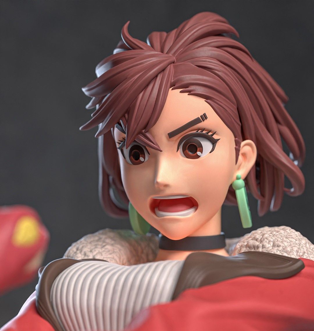 Momo And Okarun Statue | Dandadan Fan Art by Azerama SFW,NSFW 3d printed,3d printed statue,nsfw statue,Momo And Okarun statue,Dandadan statue