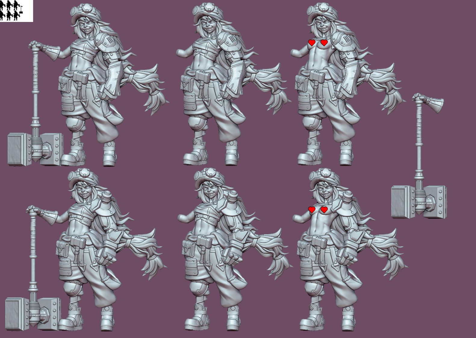 Morigan the Goblin mechanic Miniature | DnD Fan Art by Gaz Minis SFW,NSFW 3d printed,miniature,dnd miniature,Morigan the Goblin mechanic,3d printed miniature