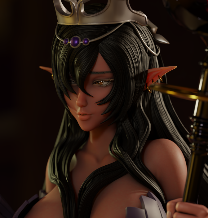 Olga Discordia Statue | Mahou Kaiju Fan Art by Momoji3d SFW,NSFW 3d printed,3d printed statue,nsfw statue,Olga Discordia statue,Mahou Kaiju statue