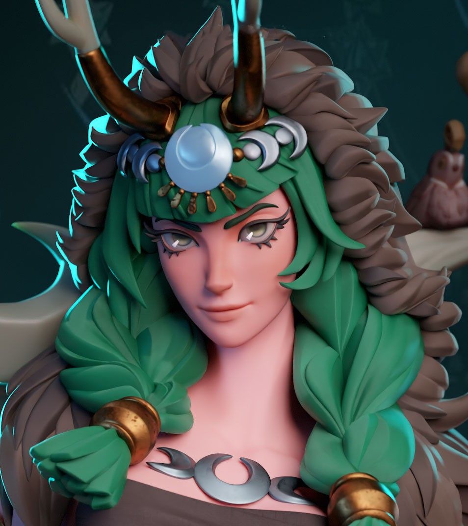 Artemis Statue | Hades Fan Art by Bulkamancer SFW 3d printed statue,3d printed,Artemis Statue,3d printed figure,Hades statue