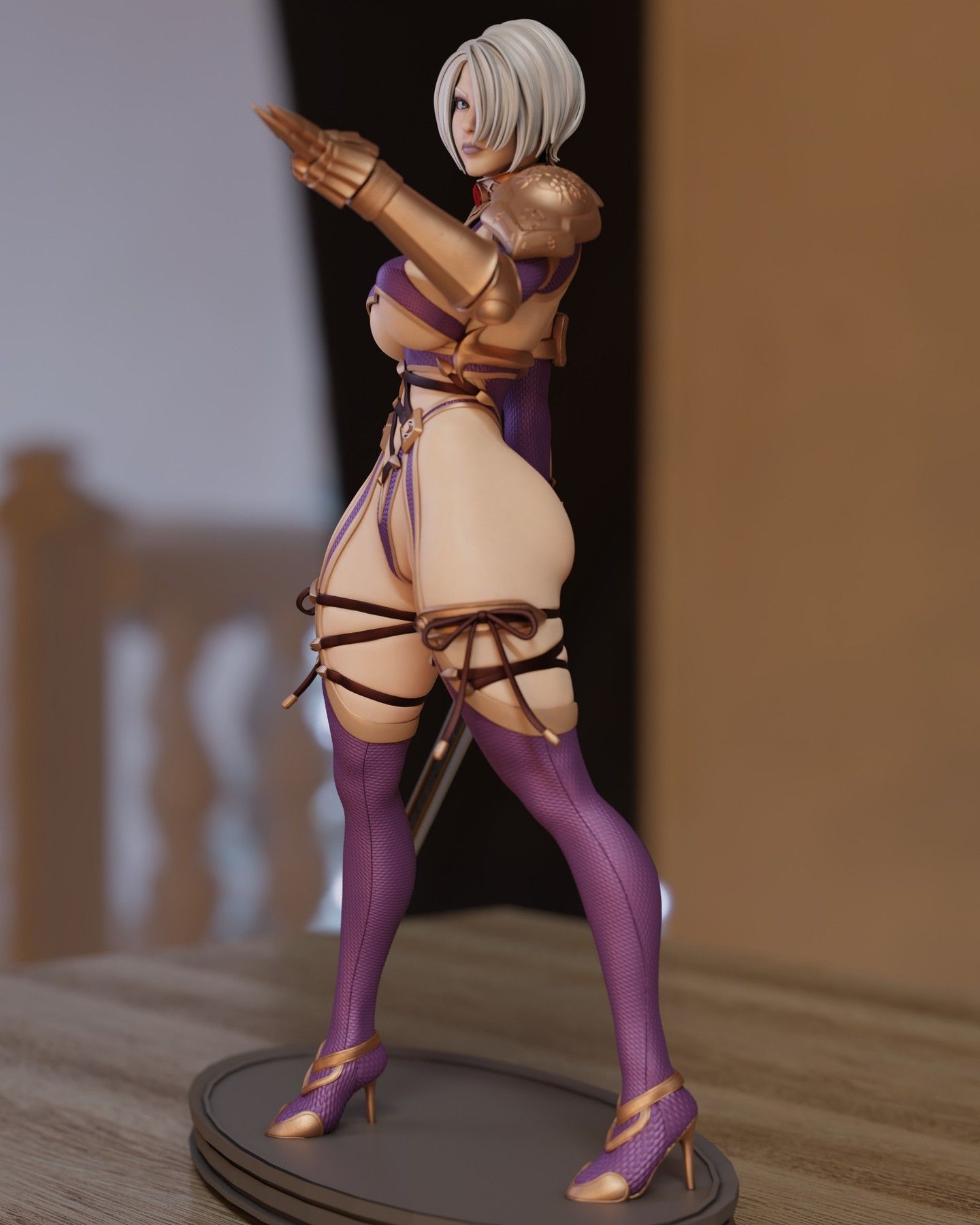 IVY Statue | Soul Calibur Fan Art by Momoji3d