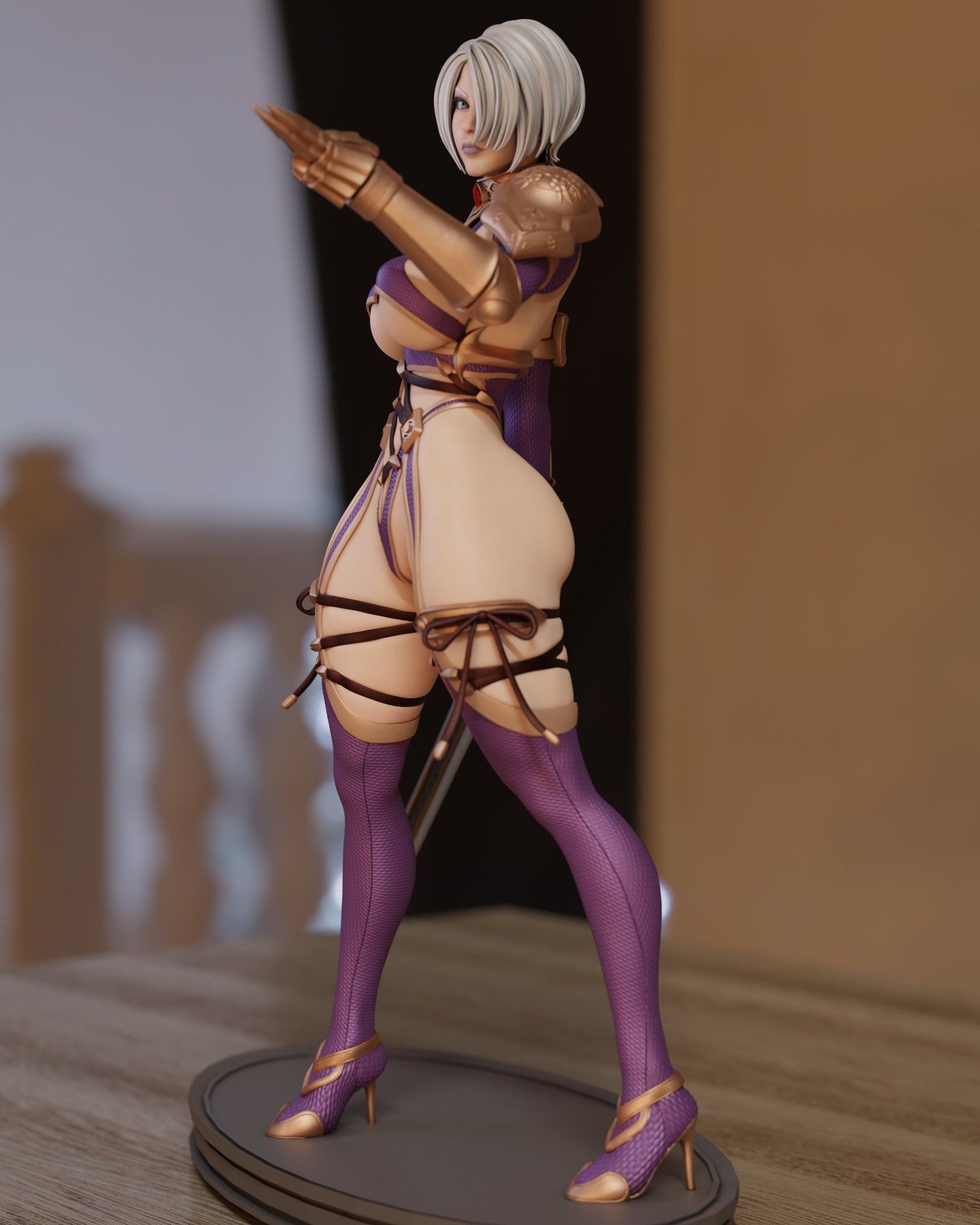 IVY Statue | Soul Calibur Fan Art by Momoji3d SFW,NSFW null