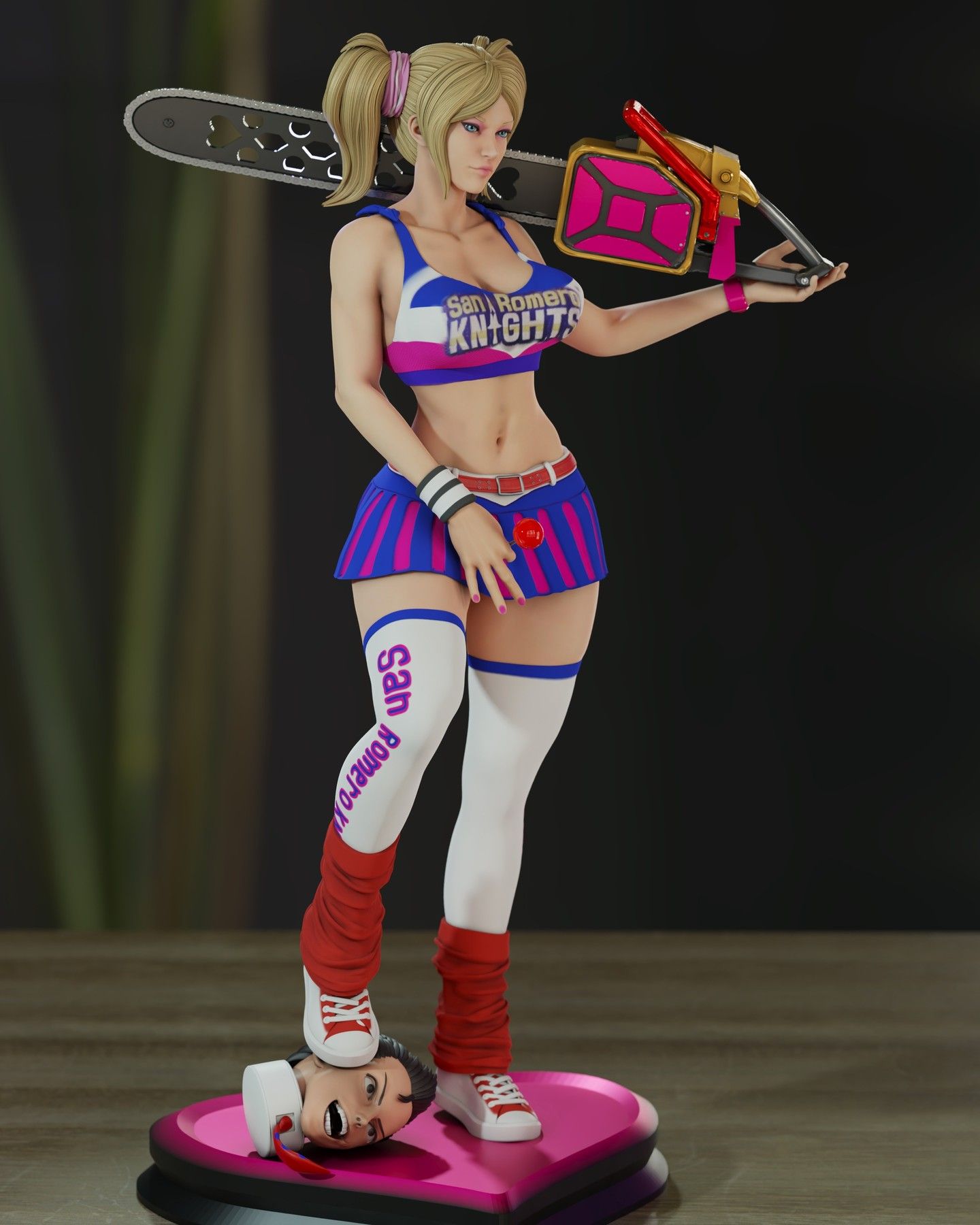 Juliet Starling Statue | Lollipop Chainsaw Fan Art by Momoji3d image