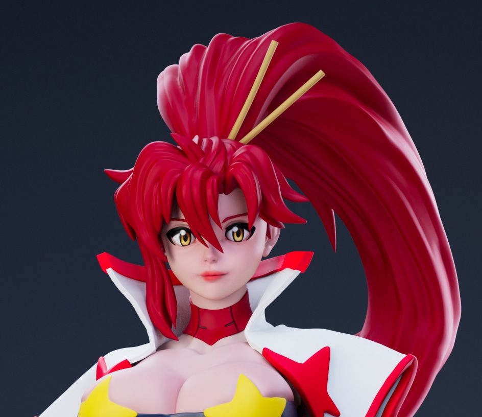 Statue Adult Yoko | Gurren Lagann Fan art par Freyas Fantasys SFW,NSFW,Futa 3d printed statue,3d printed,3d printed figure,Adult Yoko Statue,Gurren Lagann Statue,nsfw statue,futa figurines,futanari figurines,futanari statue,futa statue
