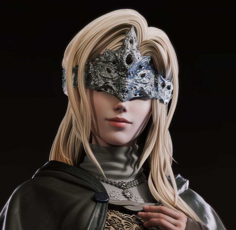 Fire Keeper Statue | Dark Souls Fan Art by Bulkamancer SFW 3d printed statue,3d printed,Fire Keeper Statue,3d printed figure,Dark Souls statue