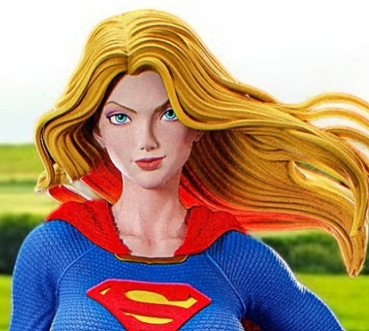 Supergirl Statue | DC Fan Art by PEACHFIGURE SFW,NSFW 3d printed statue,3d printed,nsfw statue,3d printed figure,Supergirl statue,DC statue