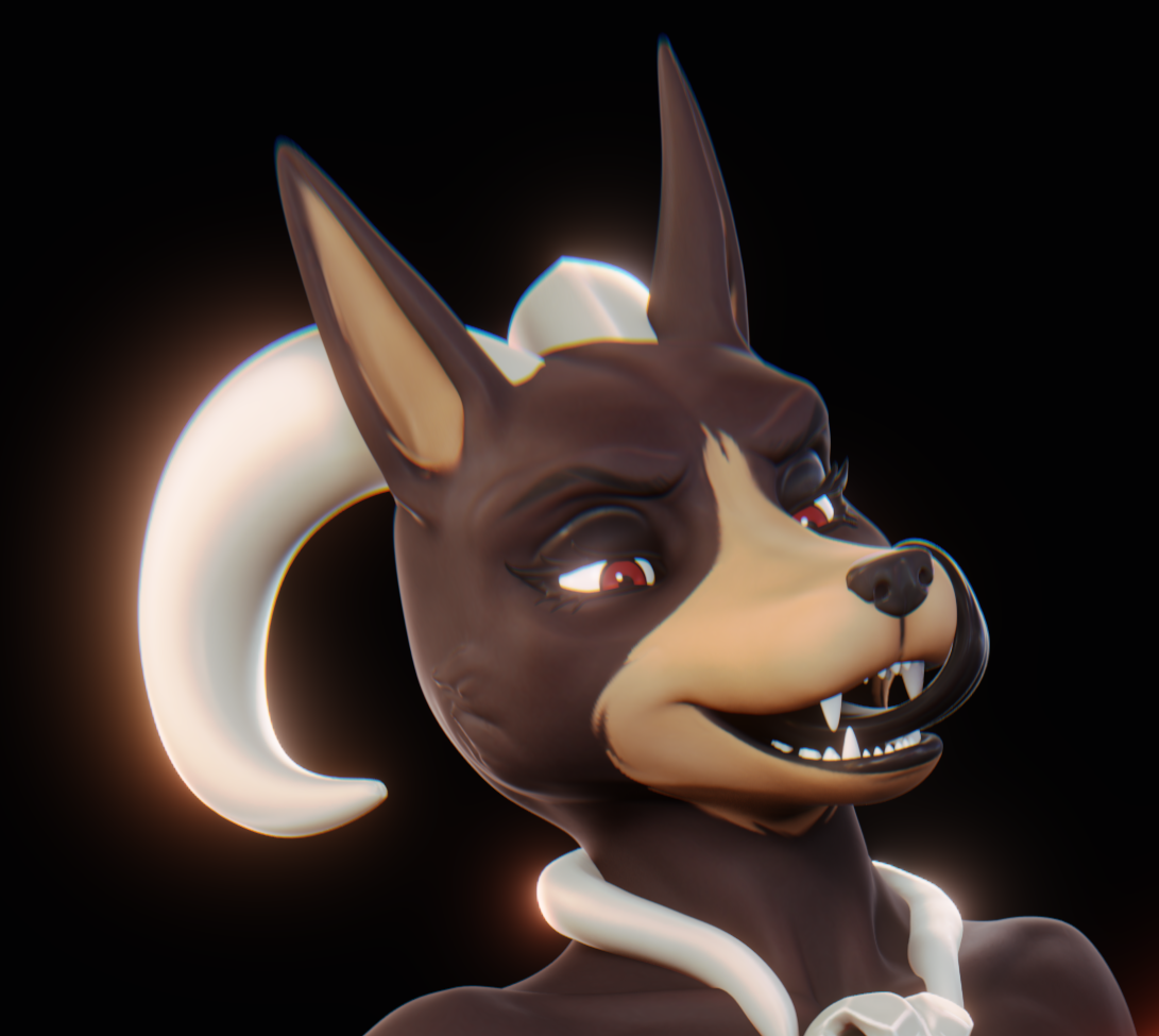 Houndoom NSFW Statue | Pokémon Fan Art by Evil Crivl NSFW,Futa null