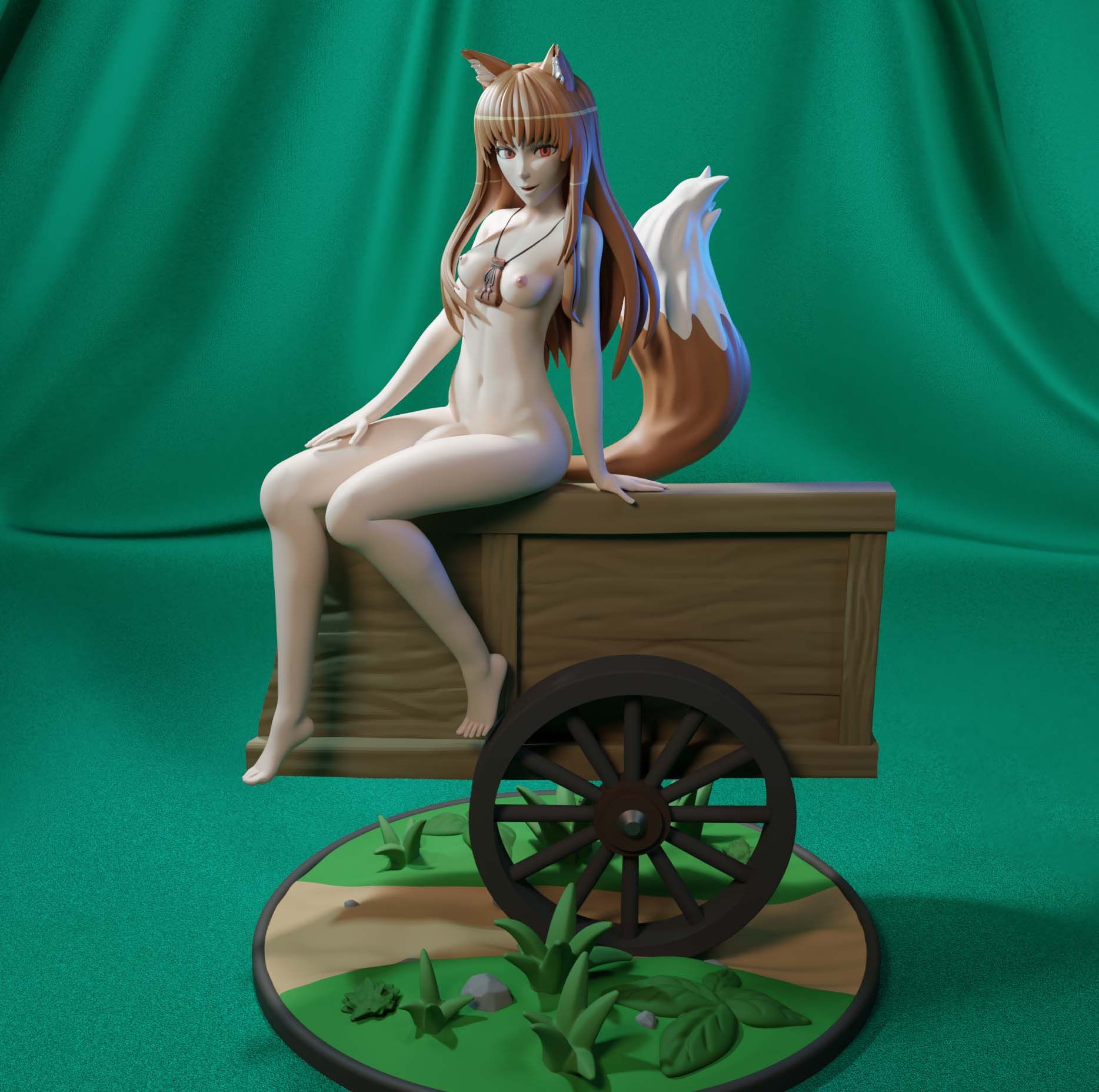 Holo Statue | Spice and Wolf Fan Art by FunserviceSTL SFW,NSFW,Futa 3d printed statue,nsfw statue,Holo statue,Spice and Wolf Statue,3d printed figure,3d printed,futa statue,futa figurines,futanari figurines,futanari statue