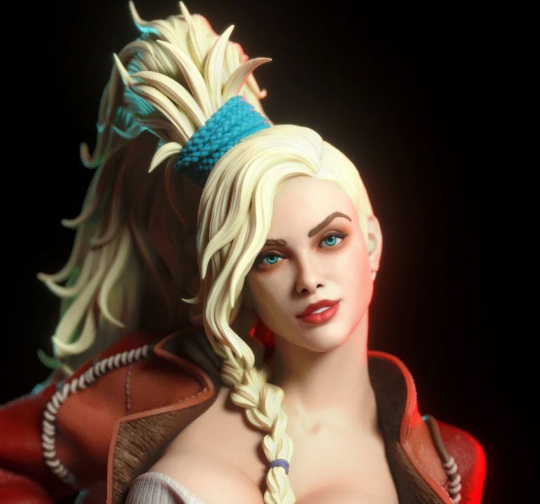 Gemma Blacksmith Statue | Monster Hunter Wilds Fan Art by TorridaMinis SFW,NSFW 3d printed,3d printed statue,nsfw statue,3d printed figure,Monster Hunter Wilds Statue,Gemma Blacksmith Statue