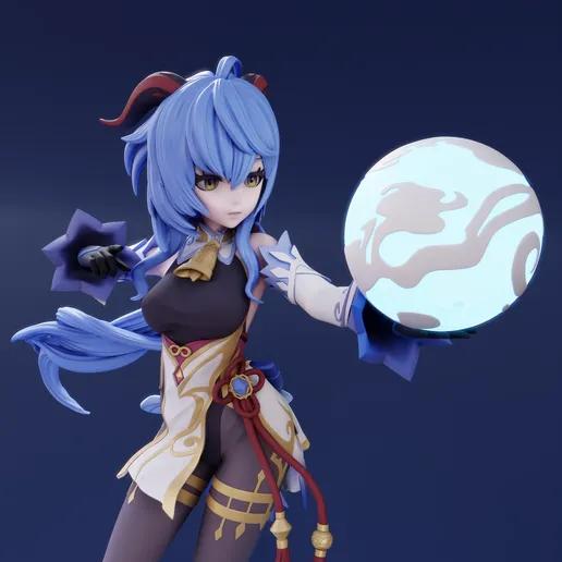 Ganyu Statue | Genshin Impact Fan Art by FunserviceSTL SFW,NSFW 3d printed statue,nsfw statue,Ganyu statue,Genshin Impact,3d printed figure,3d printed