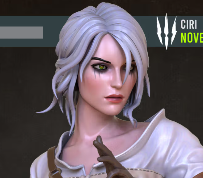 Ciri Statue | The Witcher Fanart von OXO3D SFW,NSFW 3d printed statue,3d printed,nsfw statue,3d printed figure,Ciri Statue,The Witcher Statue