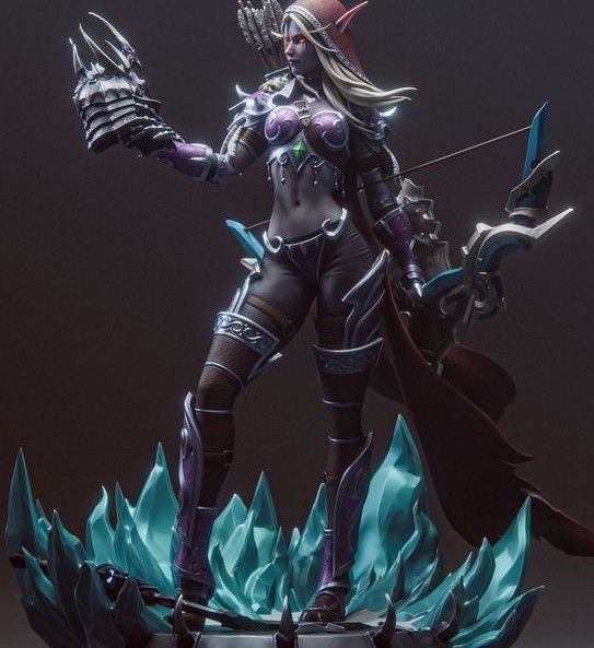 Sylvanas Windrunner Statue | World of Warcraft Fan Art by Bulkamancer SFW 3d printed statue,3d printed,Sylvanas Windrunner Statue,3d printed figure,World of Warcraft