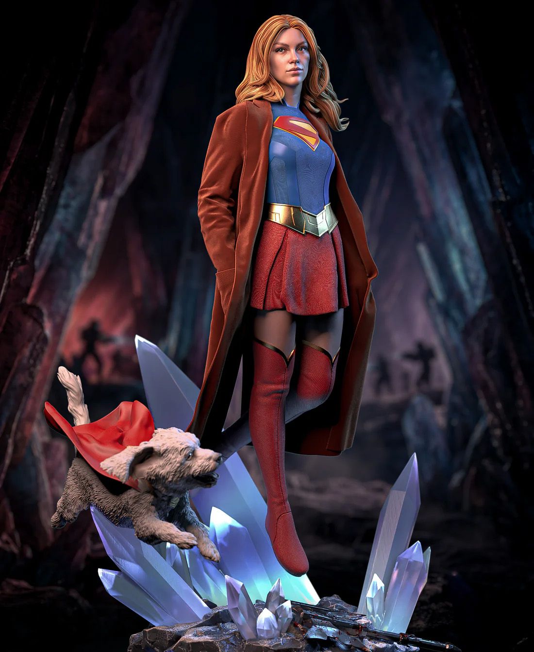 Supergirl Woman of Tomorrow Statue | DC Fan Art by VX-Labs SFW,NSFW 3d printed,3d printed statue,nsfw statue,Supergirl statue,dc statue
