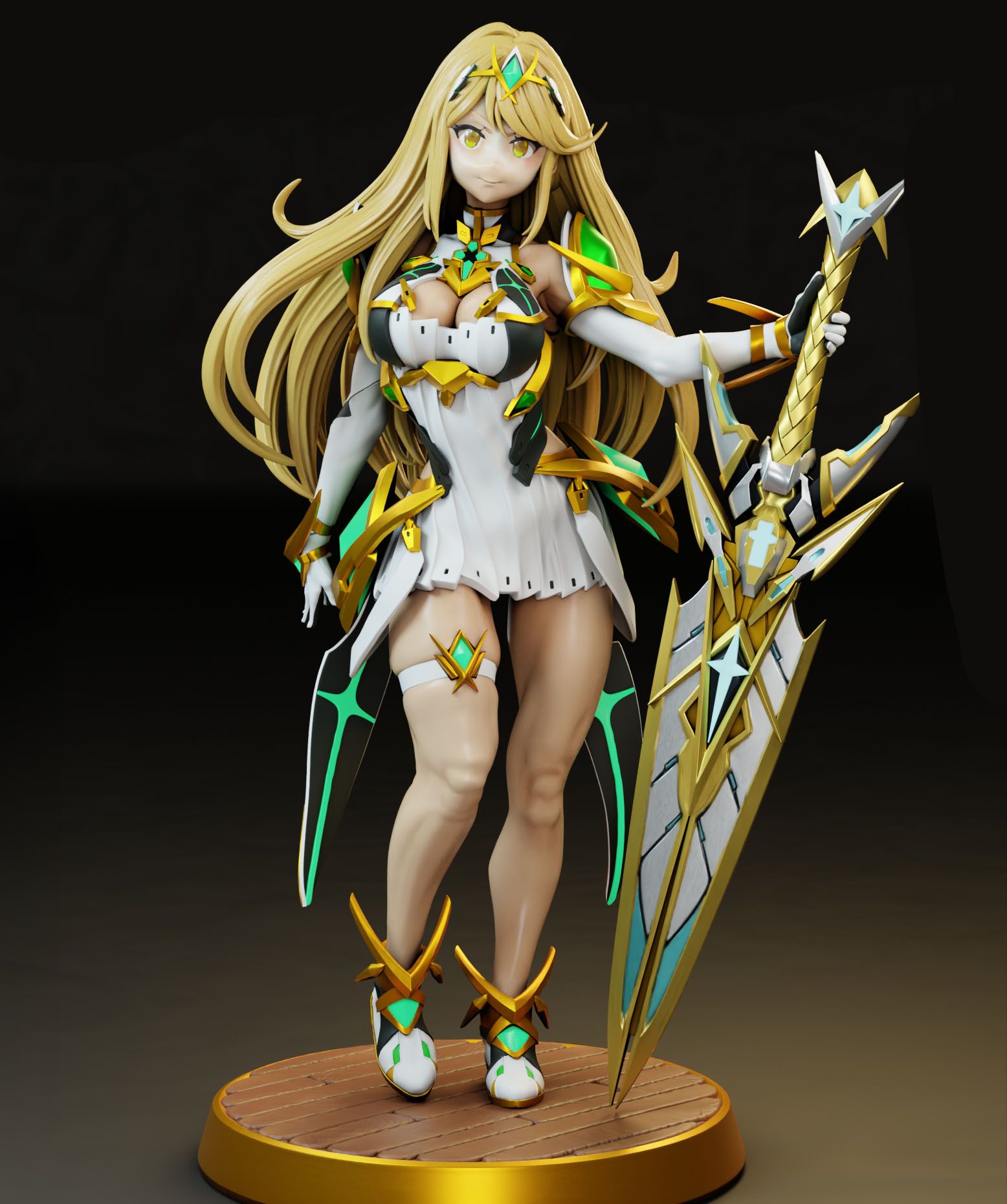 Statue Mythra Hikari | Xenoblade Fan art par Gr8Tech SFW,NSFW 3d printed statue,nsfw statue,Mythra Hikari statue,Xenoblade statue,3d printed figure,3d printed