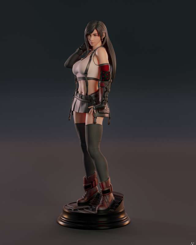 Tifa Lockhart Statue | Final Fantasy Fan Art by Abe3D SFW,NSFW 3d printed statue,nsfw statue,Tifa Lockhart Statue ,3d printed figure,3d printed,Final Fantasy Statue