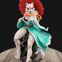 Estatua Amaterasu Wolf Girl | Okami Fan art por Anyonensfw SFW,NSFW,Futa 3d printed statue,3d printed,furry statue,Amaterasu Wolf,nsfw statue,futa statue,futa figurines,futanari figurines,futanari statue,3d printed figure