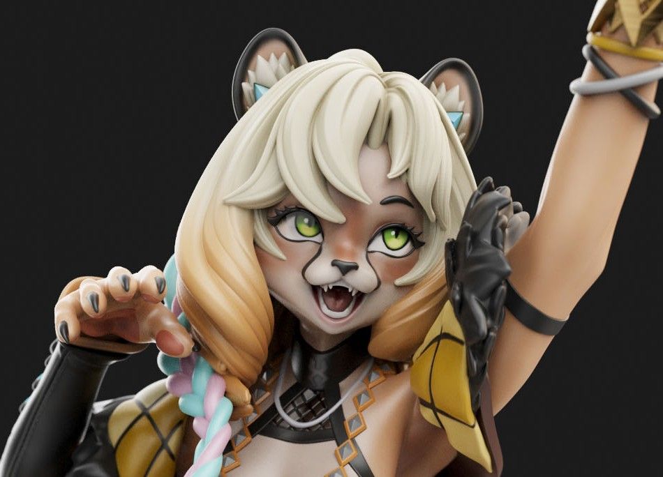 Estatua Xilonen Furry | Genshin Impact Fan Art por Anyonensfw SFW,NSFW,Futa 3d printed statue,3d printed,nsfw statue,3d printed figure,Xilonen Statue,furry statue,futa statue
