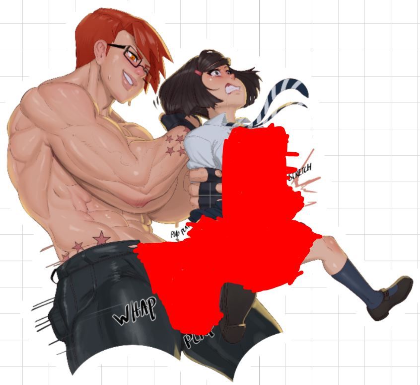 Maymay & Chrissy No Text Futa Sticker | Anime Futanari Stickers Ecchi Cartoon Futa null