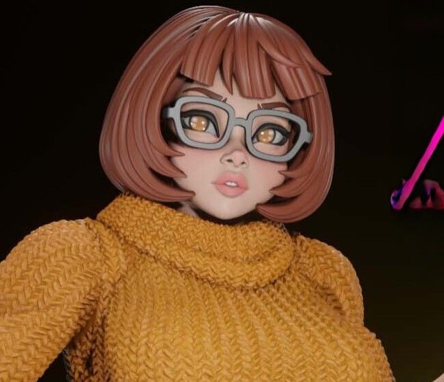Estatua Velma Dinkley | Scooby-Doo Fan Art por Digital Dark SFW,NSFW,Futa 3d printed statue,3d printed,nsfw statue,futa statue,3d printed figure,Velma Dinkley Statue,Scooby-Doo statue