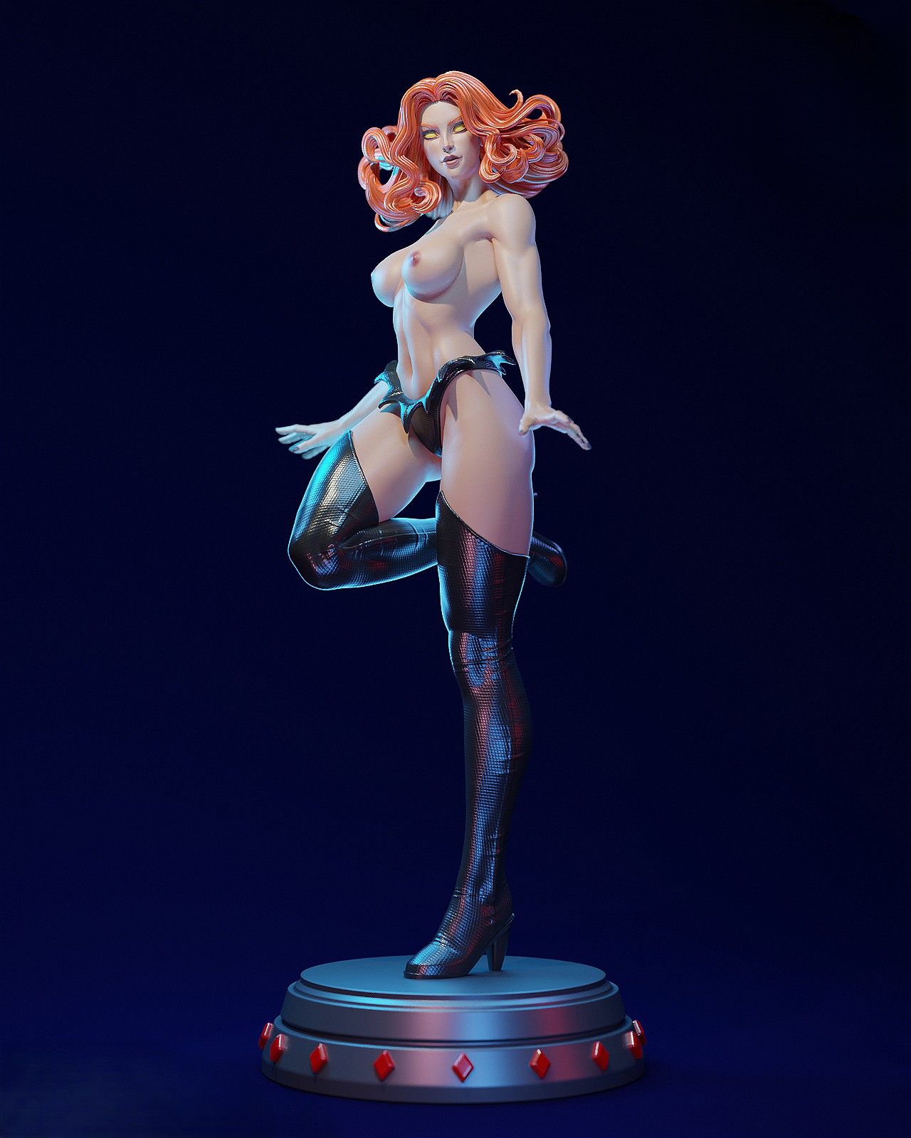 Red Queen Statue | X-Men97 Fan Art by E.S Monster SFW,NSFW 3d printed statue,3d printed,madelyne pryor statue,nsfw statue,3d printed figure,X-Men97