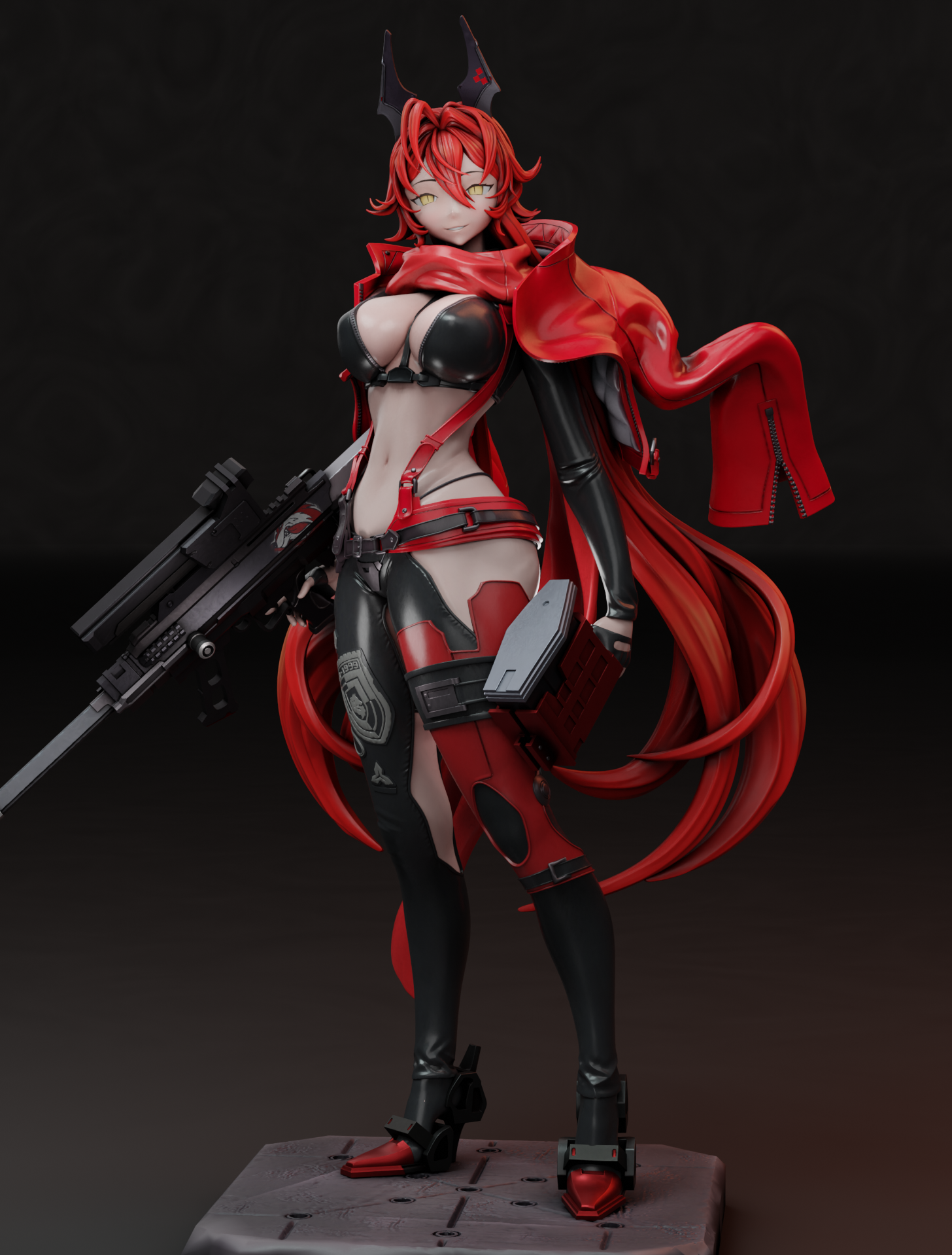 Red Hood Statue | NIKKE Fan Art by Gr8Tech SFW,NSFW 3d printed statue,nsfw statue,Red Hood statue,NIKKE,3d printed figure,3d printed