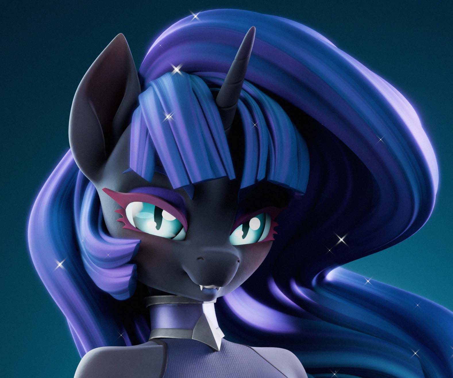 Anthro Nightmare Moon Furry Statue | My Little Pony Fan Art by Chyvak SFW,NSFW 3d printed figure,3d printed,Nightmare Moon Statue,My Little Pony statue,furry statue,nsfw statue,mlp statue