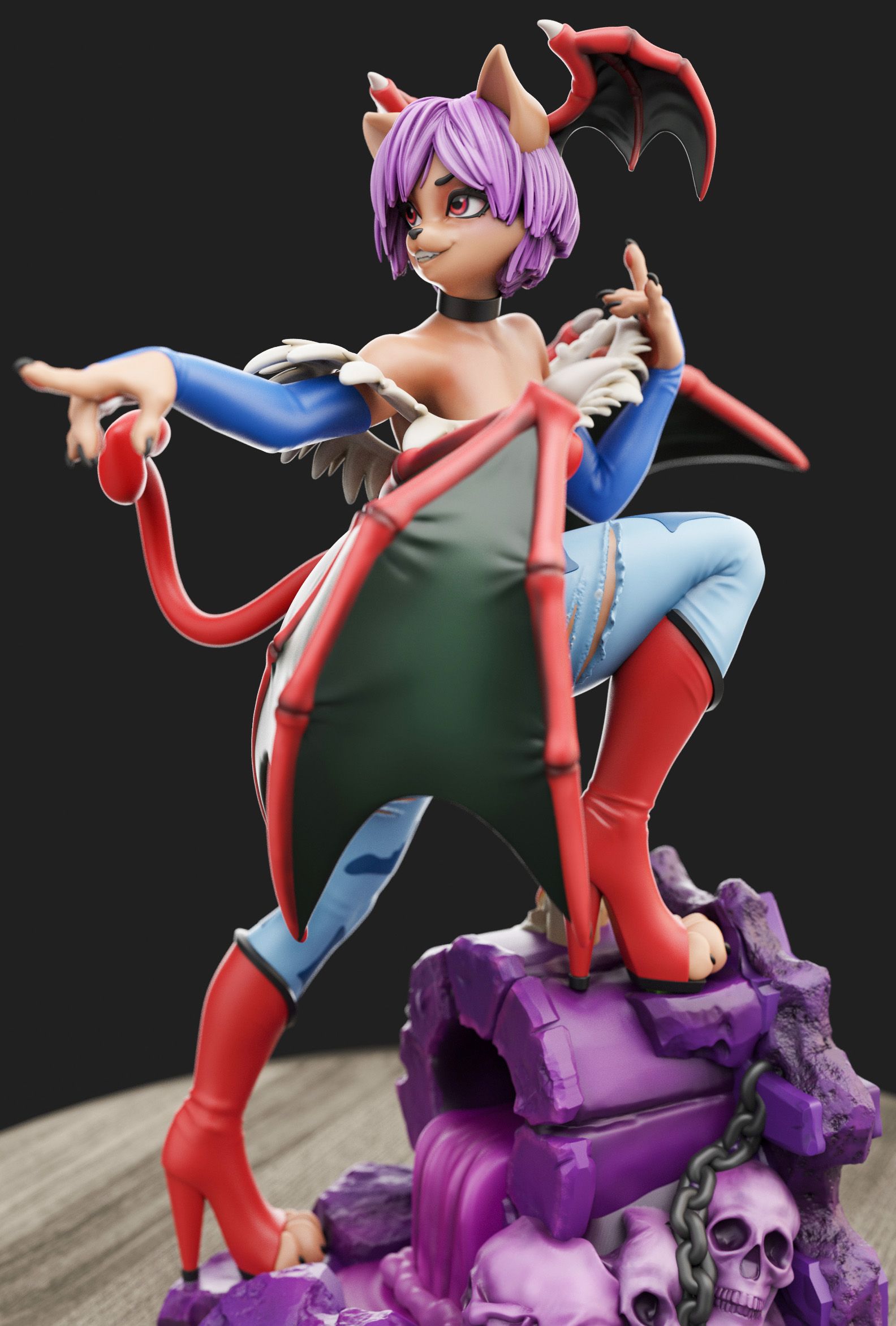 Estatua Lilith Furry | Dark Stalkers Fan Art por Anyonensfw SFW,NSFW,Futa 3d printed statue,3d printed,nsfw statue,3d printed figure,Lilith Statue,furry statue,Dark Stalkers Statue,futa statue,futa figurines,futanari statue,futanari figurines