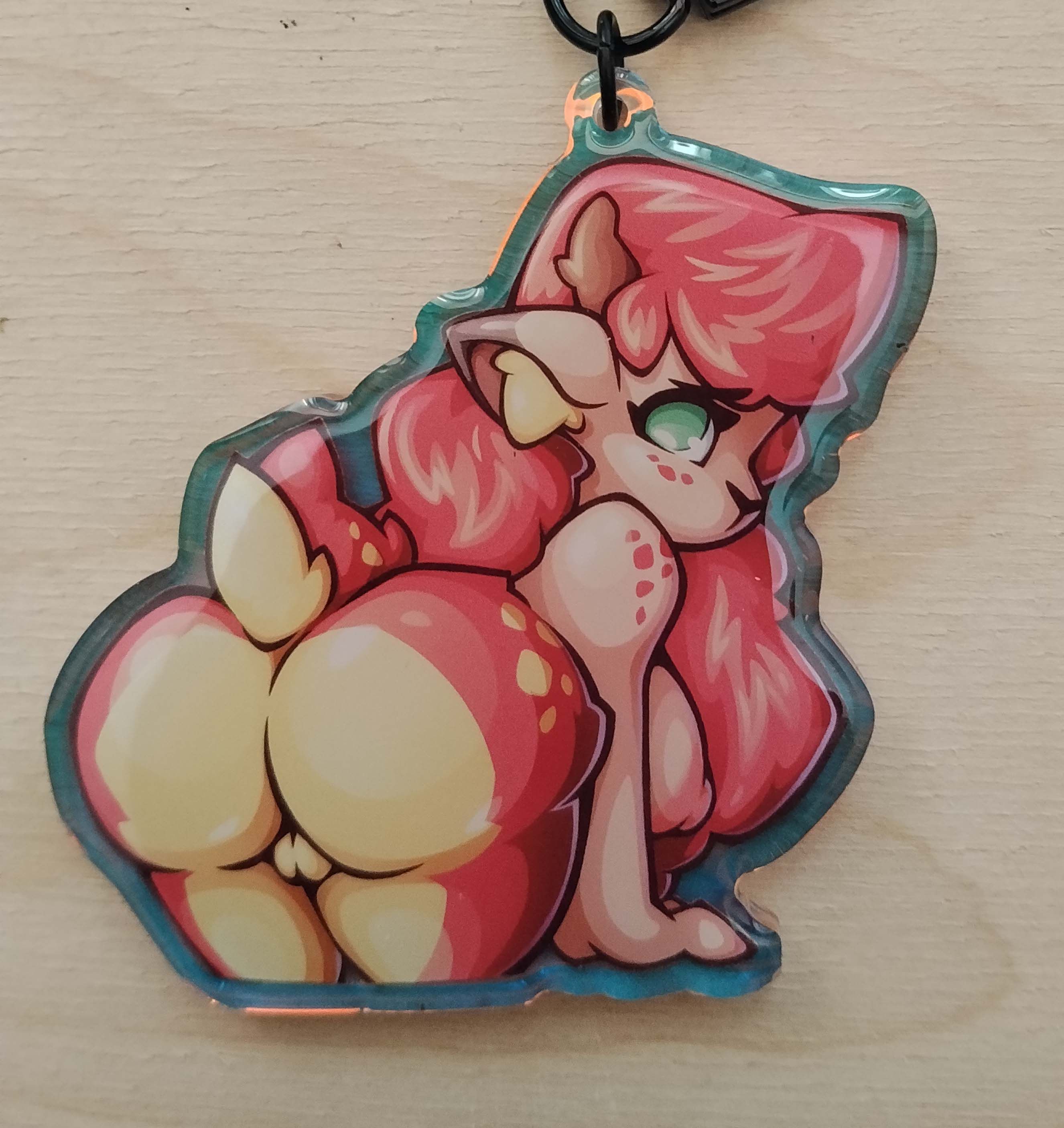 Faun Furry Girl Keychain | Original Acrylic Keychain NSFW Faun keychain,furry keychain,Original keychain,nsfw keychain
