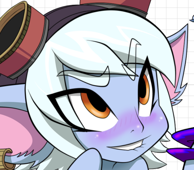 Yordle Spread Legs Furry Girl Sticker | League of Legends Vinyl Sticker NSFW nsfw sticker,stickers,Yordle sticker,League of Legends stickers,furry sticker