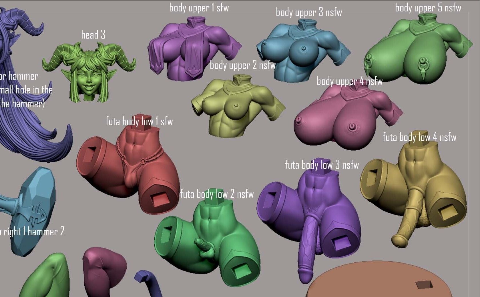 Estatua Draenei Girl | World of Warcraft Fan Art por Digital Dark SFW,NSFW,Futa 3d printed statue,3d printed,nsfw statue,futa statue,3d printed figure,Draenei Girl Statue