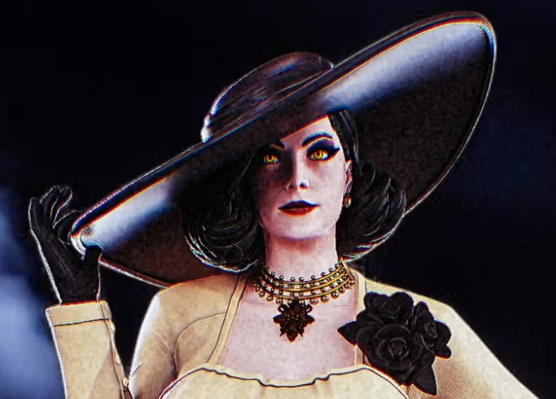 Lady Dimitrescu Statue | Resident Evil Fan Art by PEACHFIGURE SFW,NSFW 3d printed statue,3d printed,Alcina Dimitrescu Statue,Resident Evil ,nsfw statue,3d printed figure,lady dimitrescu figure
