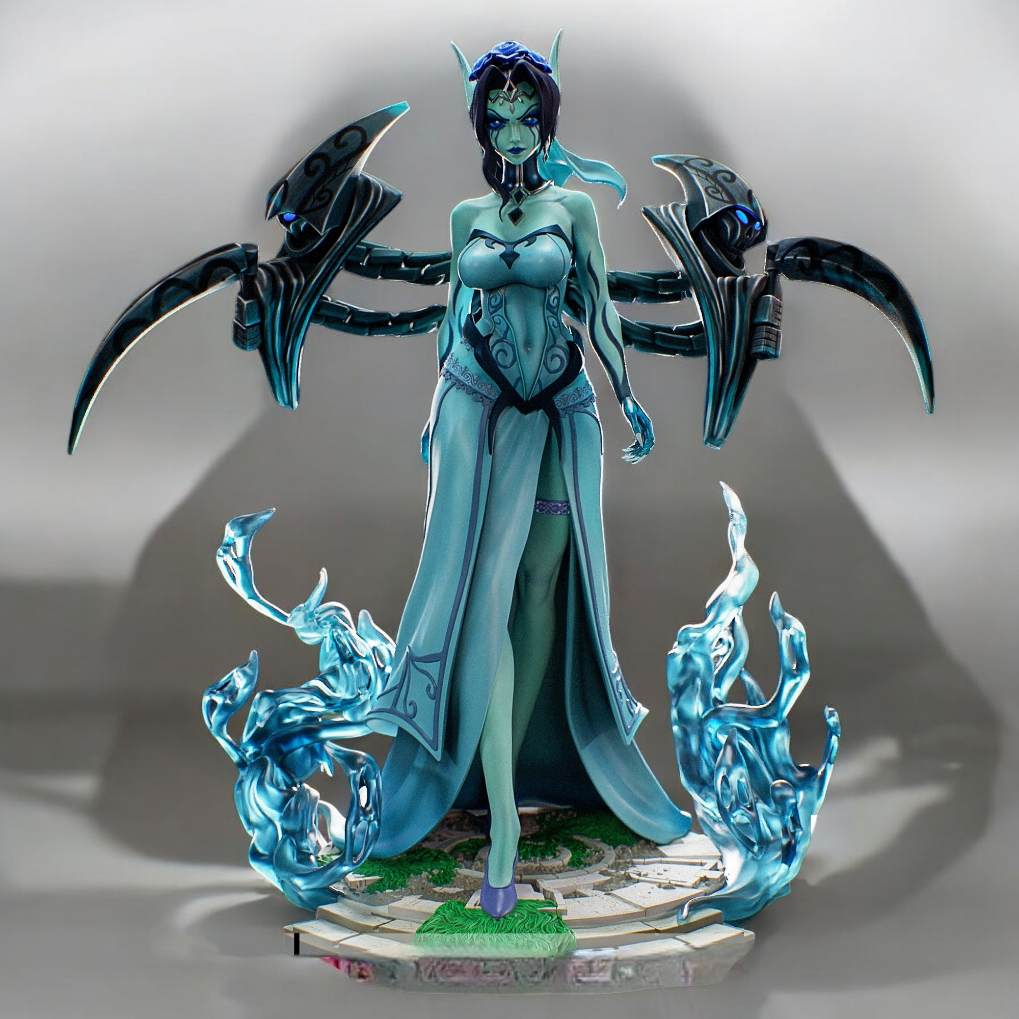 Morgana Statue | League of Legends Fan Art by PEACHFIGURE