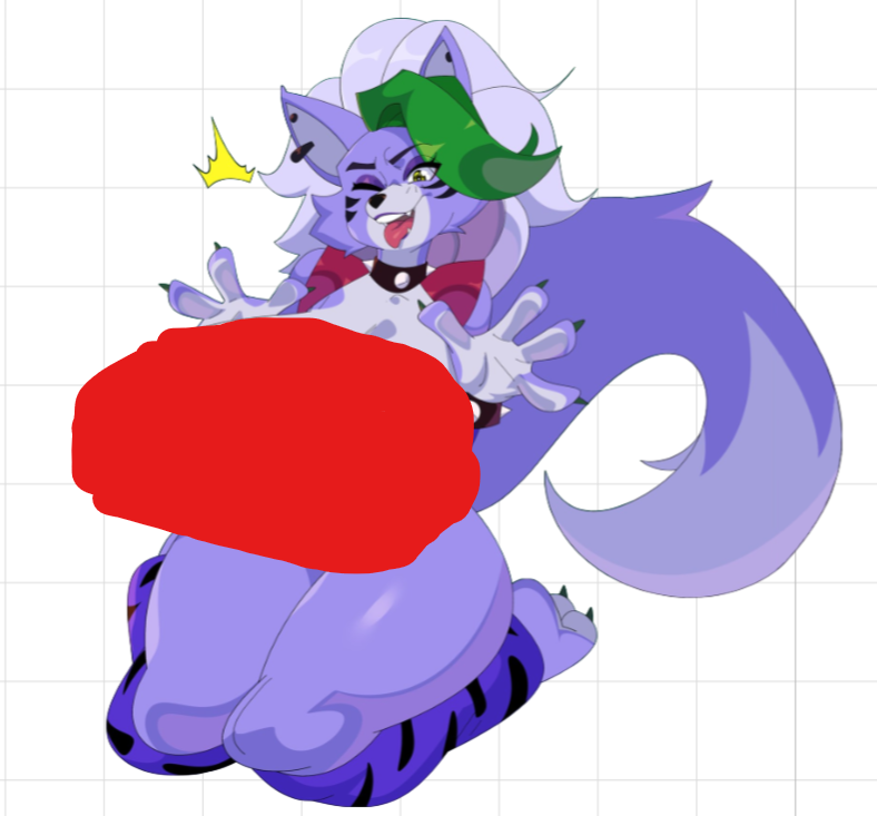 Roxanne Nsfw v3 Sticker | Five Nights at Freddy's Vinyl Sticker NSFW furry sticker,sticker,roxanne sticker,nsfw sticker,Nights at Freddy's