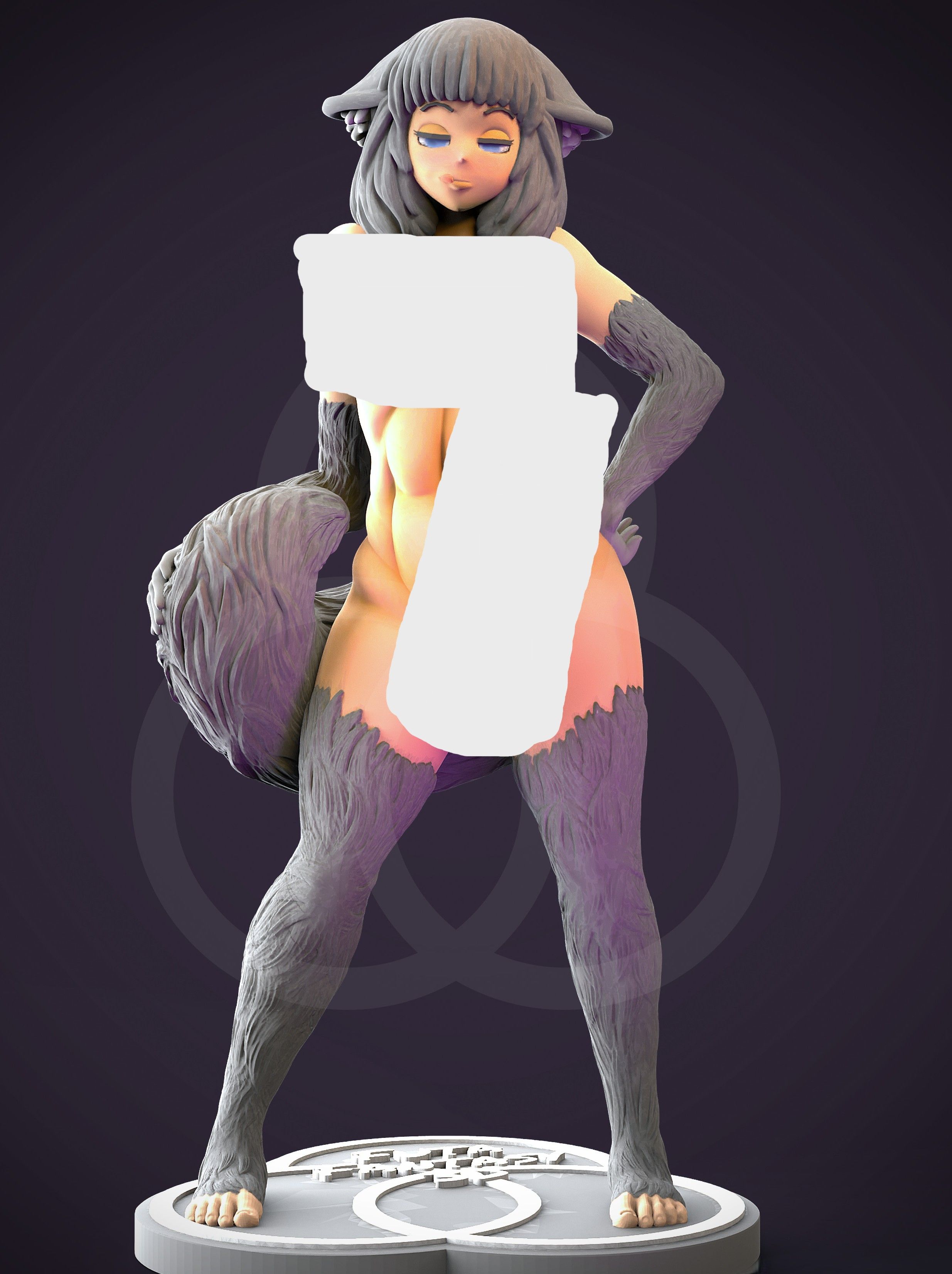 Furry Sexy Futa Statue | Original Fan Art by FutaFantasy Futa 3d printed statue,3d printed,nsfw statue,3d printed figure,Furry Sexy Statue,futa statue,futa figurines,futanari figurines,futanari statue,original statue