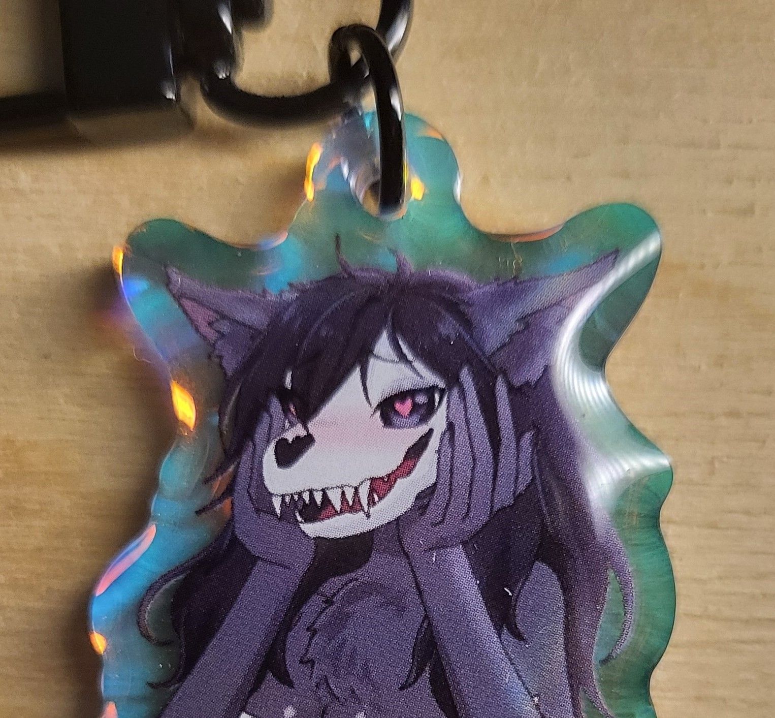 Mal0 Heart Eyes Keychain | SCP Acrylic Keychain SFW Mal0 Heart Eyes,Mal0 keychain,furry keychain,scp keychain,sfw keychain