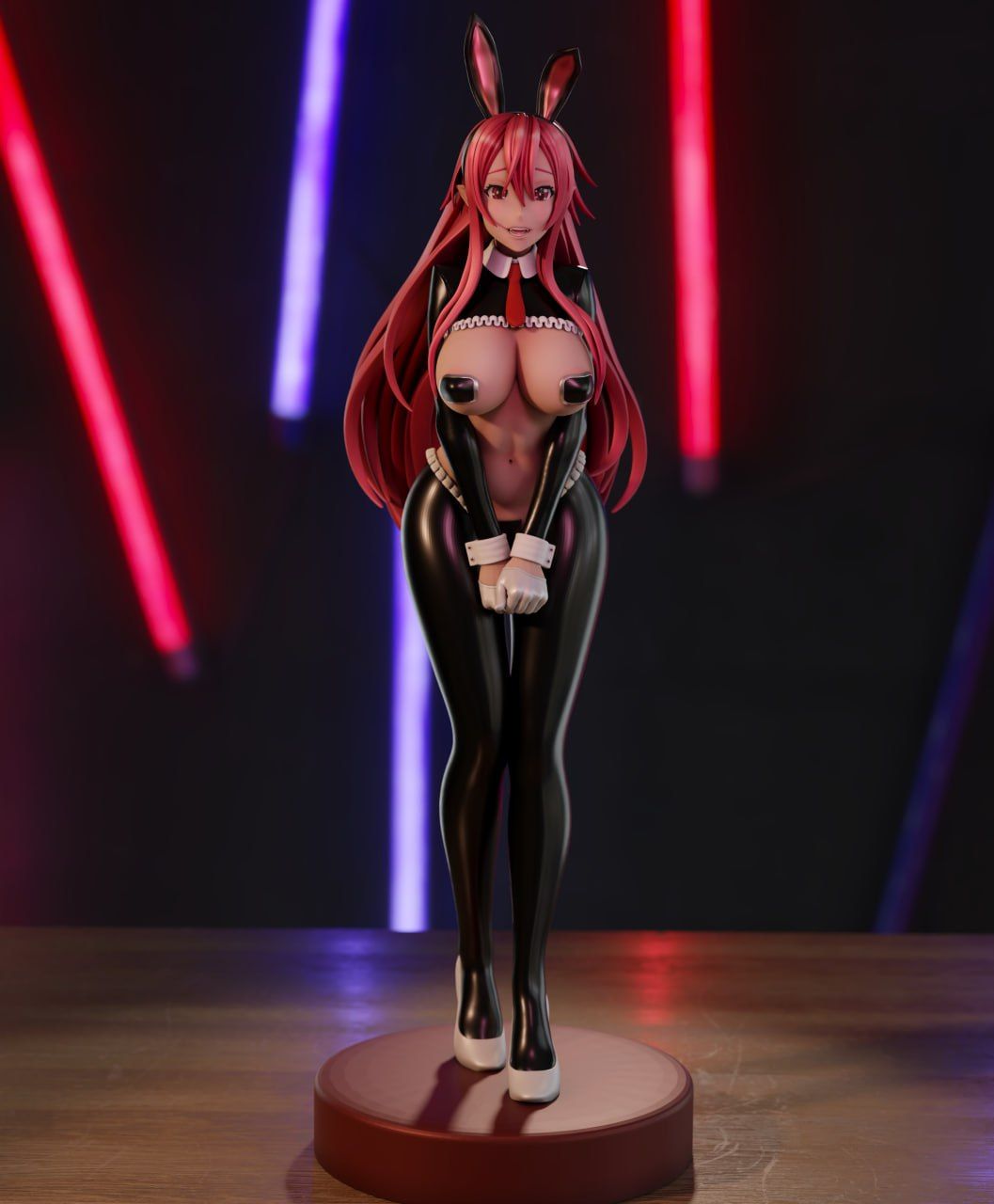 Setogaya Mari Reverse Bunny Statue | Itadaki! Seieki Fan Art by Momoji3d SFW,NSFW 3d printed,3d printed statue,nsfw statue,Setogaya Mari statue,Itadaki! Seieki statue