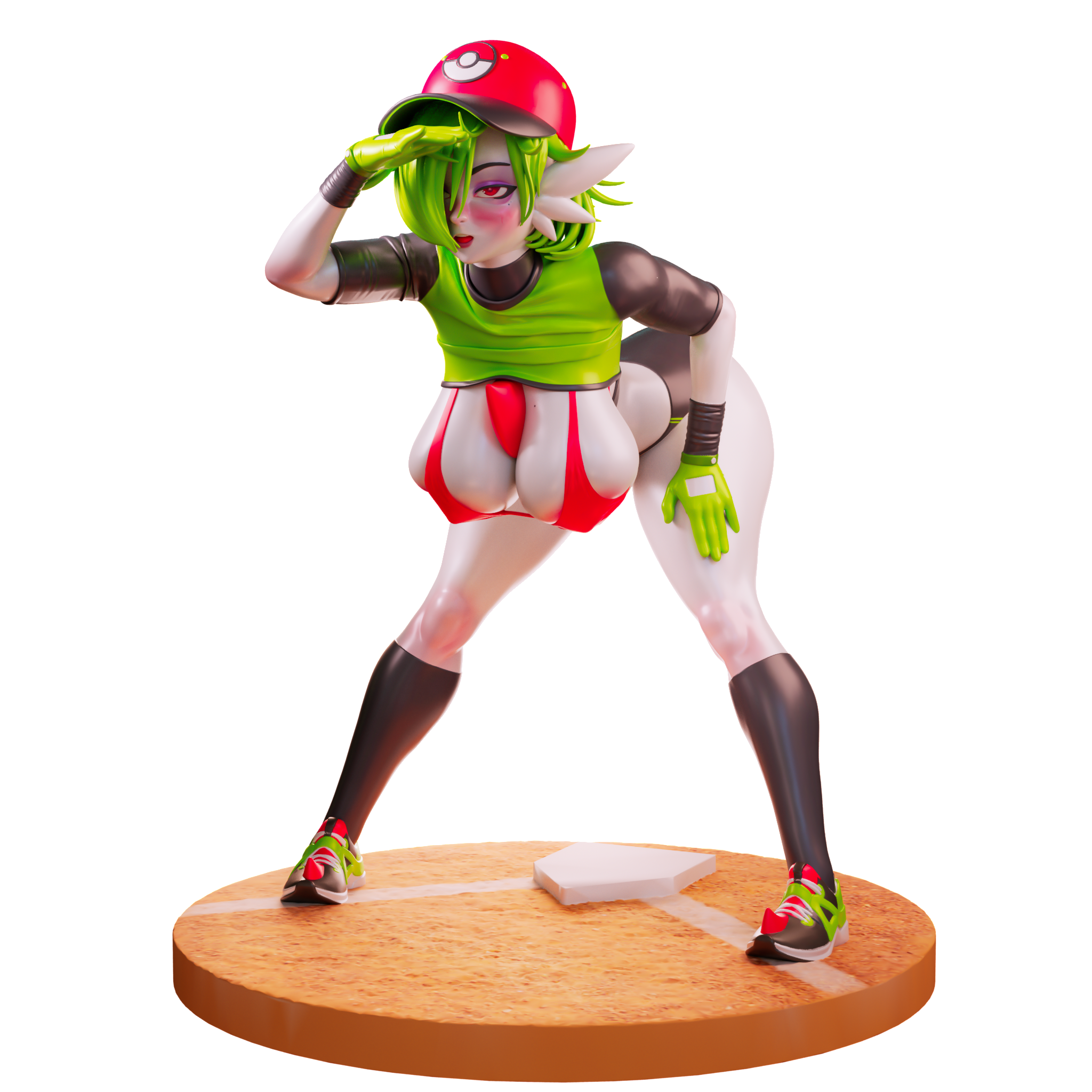 Gardevoir Baseball Statue | Pokémon Fan Art by Officer Rhu