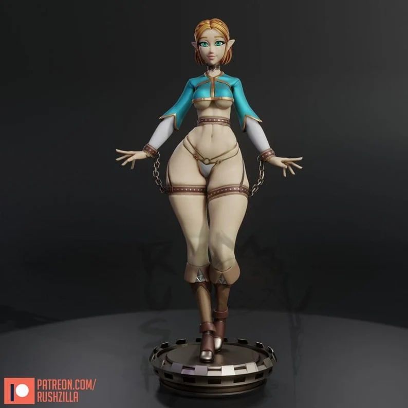 Zelda Statue | The Legend of Zelda Fan Art by Rushzilla