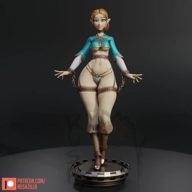 Zelda Statue | The Legend of Zelda Fan Art by Rushzilla SFW null