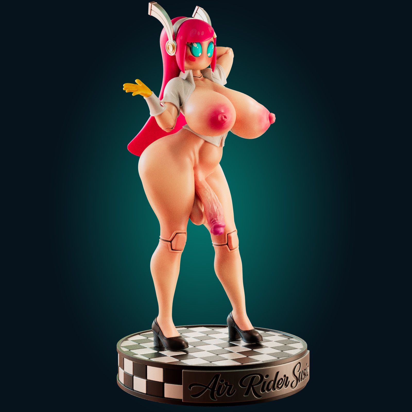 Robot Girl Statue | Air Rider Susie Fanart von Officer Rhu SFW,NSFW,Futa 3d printed,Robot Girl Statue statue,futa statue,Air Rider Susie statue,furry statue,nsfw statue,futa figurines,futanari figurines,futanari statue