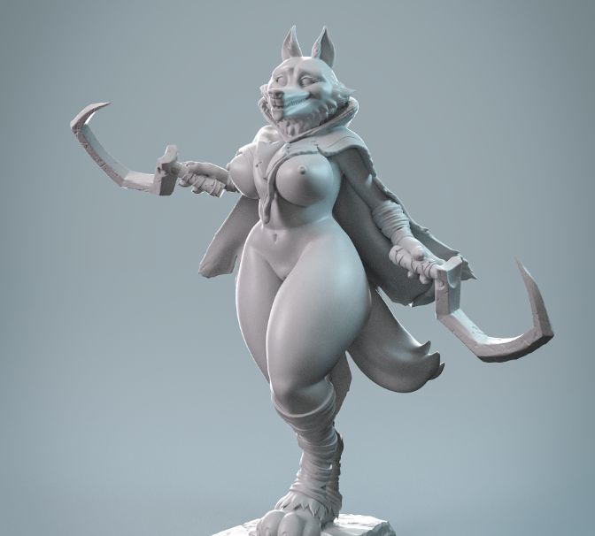 Bad Wolf Statue | Puss in BootsFan Art by Anyone NSFW image