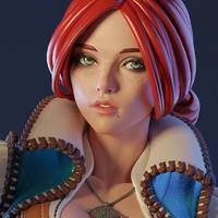 Estatua Triss Merigold | The Witcher Fan art por E.S Monster SFW,NSFW 3d printed statue,3d printed,nsfw statue,3d printed figure,Triss Merigold Statue,The Witcher Statue