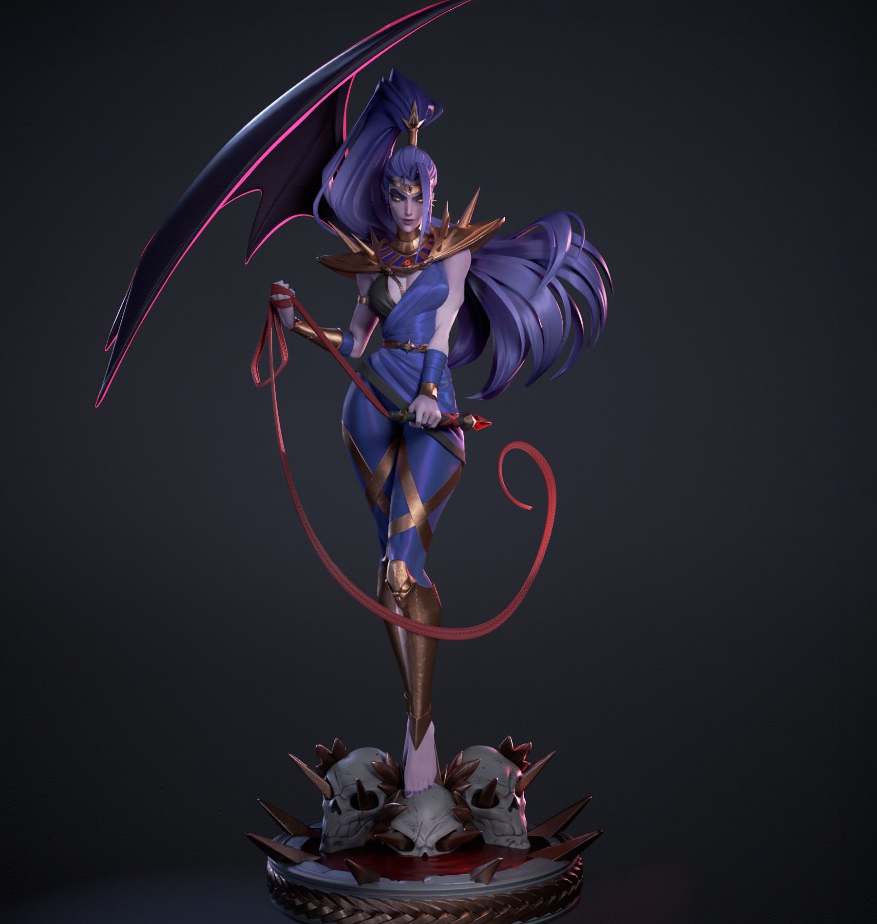 Megaera Statue | Hades Fan Art by Bulkamancer SFW 3d printed statue,3d printed,Megaera Statue,3d printed figure,Hades statue