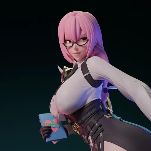 Yanagi Statue | Zenless Zone Zero Fan Art by FunserviceSTL SFW,NSFW 3d printed statue,nsfw statue,Yanagi statue,Zenless Zone Zero ,3d printed figure,3d printed
