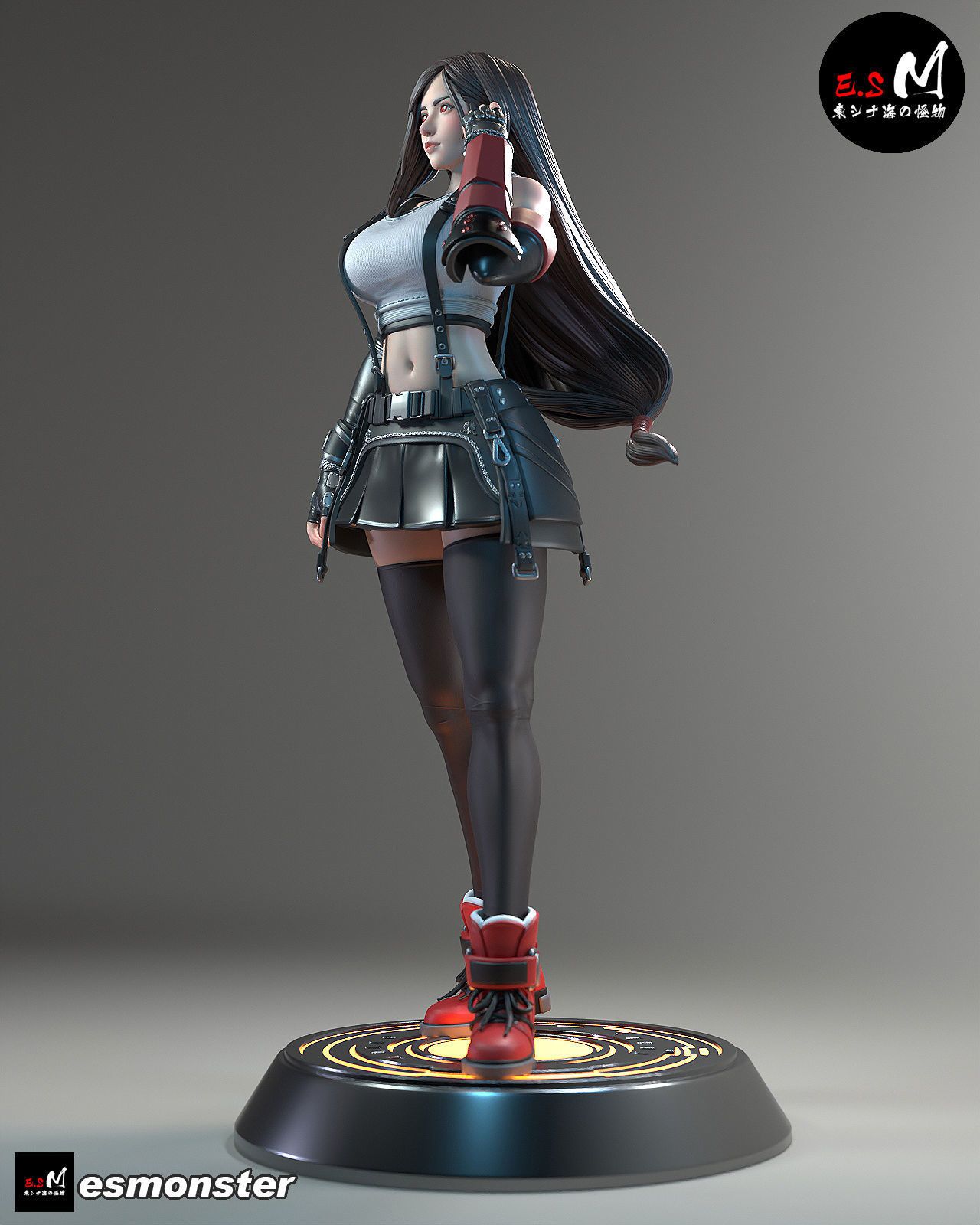 Tifa Statue | Final Fantasy Fan Art by E.S Monster SFW null