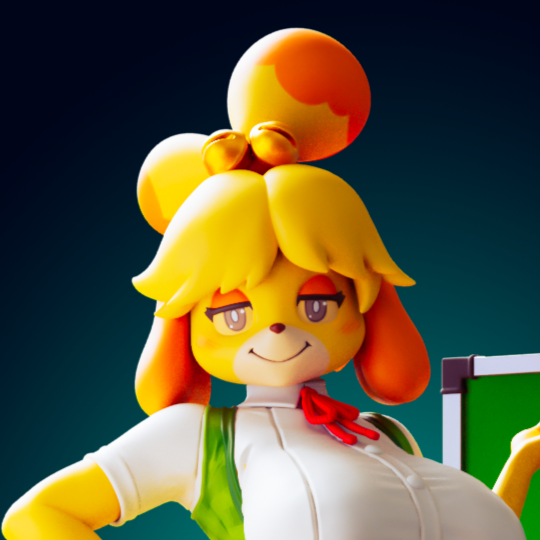 Estatua Isabelle | Animal Crossing Fan art por Officer Rhu SFW,NSFW,Futa 3d printed statue,3d printed,nsfw statue,furry statue,Isabelle Statue,Animal Crossing Statue,futa statue