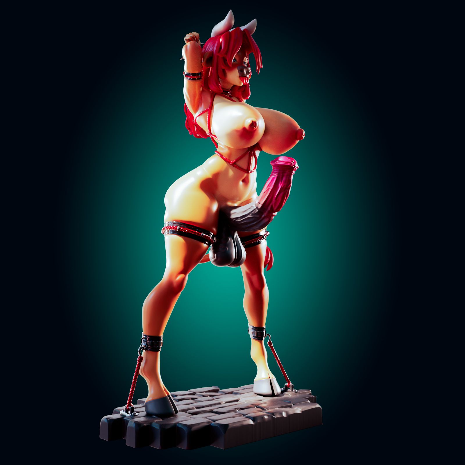 Bonnie Bovine Statue | Monster Musume Fan Art by Officer Rhu image